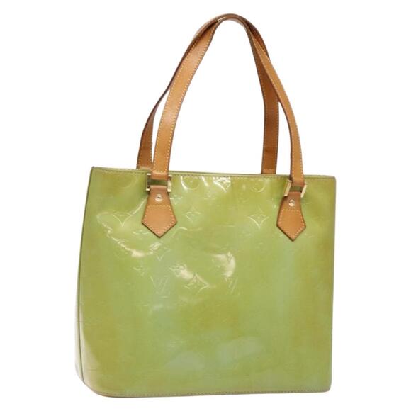 LOUIS VUITTON Monogram Vernis Houston Hand Bag Baby Blue M91005 - Picture 1 of 13